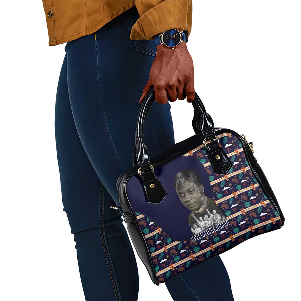 Kwame Nkrumah Shoulder Handbag Ghana Pan-African Print Design Portrait and Anti-Colonial Legacy Tribute - Wonder Print Shop
