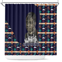 Kwame Nkrumah Shower Curtain Ghana Pan-African Print Design Portrait and Anti-Colonial Legacy Tribute - Wonder Print Shop