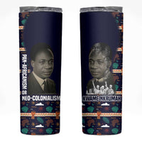 Kwame Nkrumah Skinny Tumbler Ghana Pan-African Print Design Portrait and Anti-Colonial Legacy Tribute - Wonder Print Shop