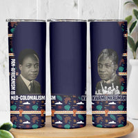 Kwame Nkrumah Skinny Tumbler Ghana Pan-African Print Design Portrait and Anti-Colonial Legacy Tribute - Wonder Print Shop