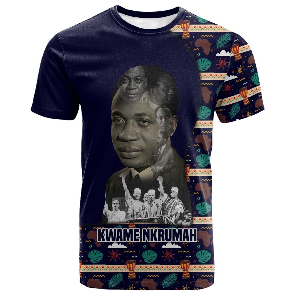 Kwame Nkrumah T shirt Ghana Pan-African Print Design Portrait and Anti-Colonial Legacy Tribute - Wonder Print Shop