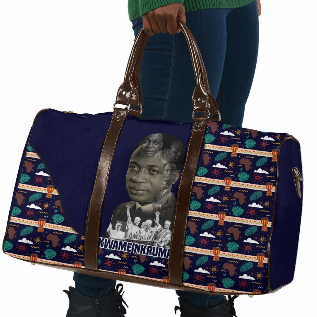 Kwame Nkrumah Travel Bag Ghana Pan-African Print Design Portrait and Anti-Colonial Legacy Tribute - Wonder Print Shop