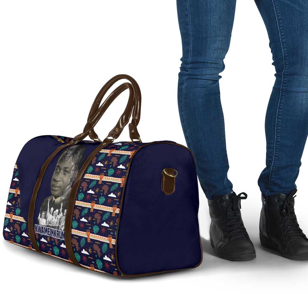 Kwame Nkrumah Travel Bag Ghana Pan-African Print Design Portrait and Anti-Colonial Legacy Tribute - Wonder Print Shop