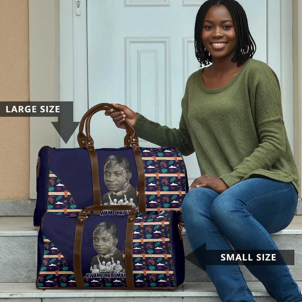 Kwame Nkrumah Travel Bag Ghana Pan-African Print Design Portrait and Anti-Colonial Legacy Tribute - Wonder Print Shop