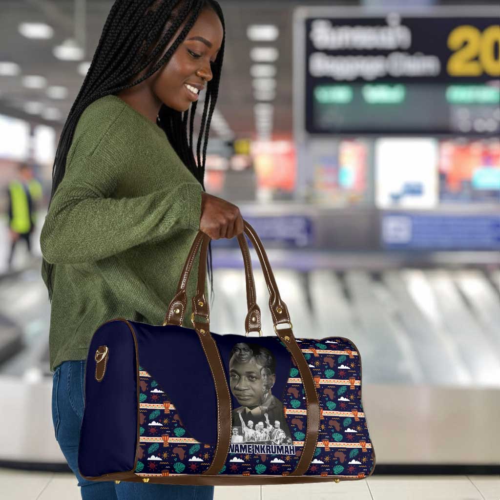 Kwame Nkrumah Travel Bag Ghana Pan-African Print Design Portrait and Anti-Colonial Legacy Tribute - Wonder Print Shop