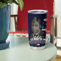 Kwame Nkrumah Tumbler Cup Ghana Pan-African Print Design Portrait and Anti-Colonial Legacy Tribute - Wonder Print Shop