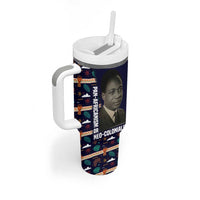 Kwame Nkrumah Tumbler With Handle Ghana Pan-African Print Design Portrait and Anti-Colonial Legacy Tribute - Wonder Print Shop