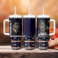 Kwame Nkrumah Tumbler With Handle Ghana Pan-African Print Design Portrait and Anti-Colonial Legacy Tribute - Wonder Print Shop