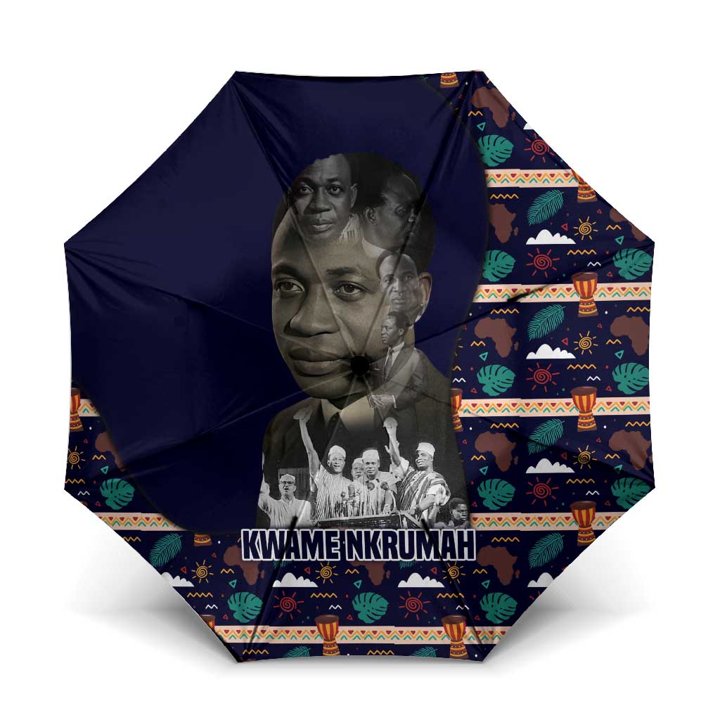 Kwame Nkrumah Umbrella Ghana Pan-African Print Design Portrait and Anti-Colonial Legacy Tribute - Wonder Print Shop