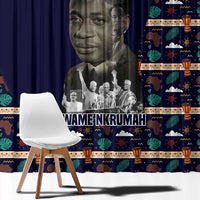 Kwame Nkrumah Window Curtain Ghana Pan-African Print Design Portrait and Anti-Colonial Legacy Tribute - Wonder Print Shop