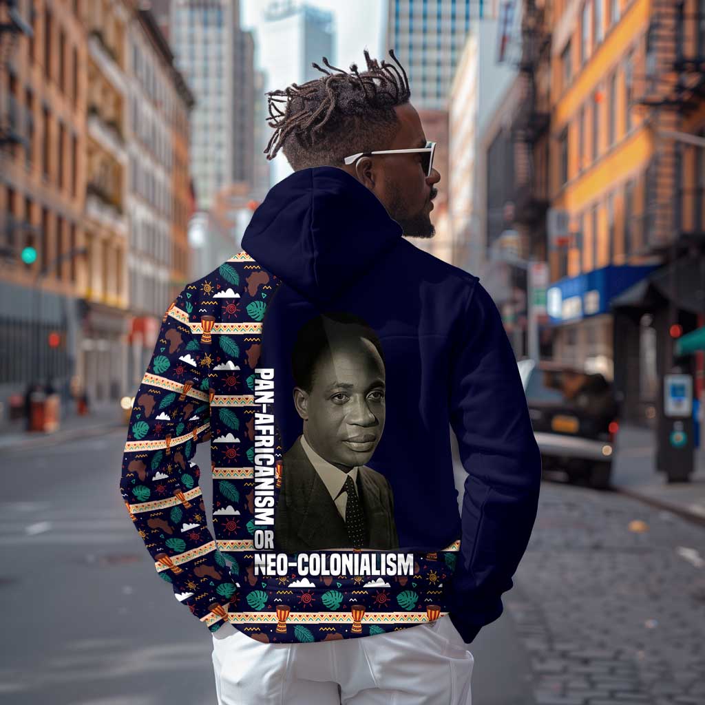 Kwame Nkrumah Zip Hoodie Ghana Pan-African Print Design Portrait and Anti-Colonial Legacy Tribute - Wonder Print Shop