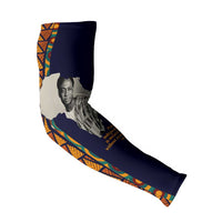 Kwame Nkrumah Ghana Arm Sleeves African Map Pattern Design and Economic Freedom Quote Tribute - Wonder Print Shop