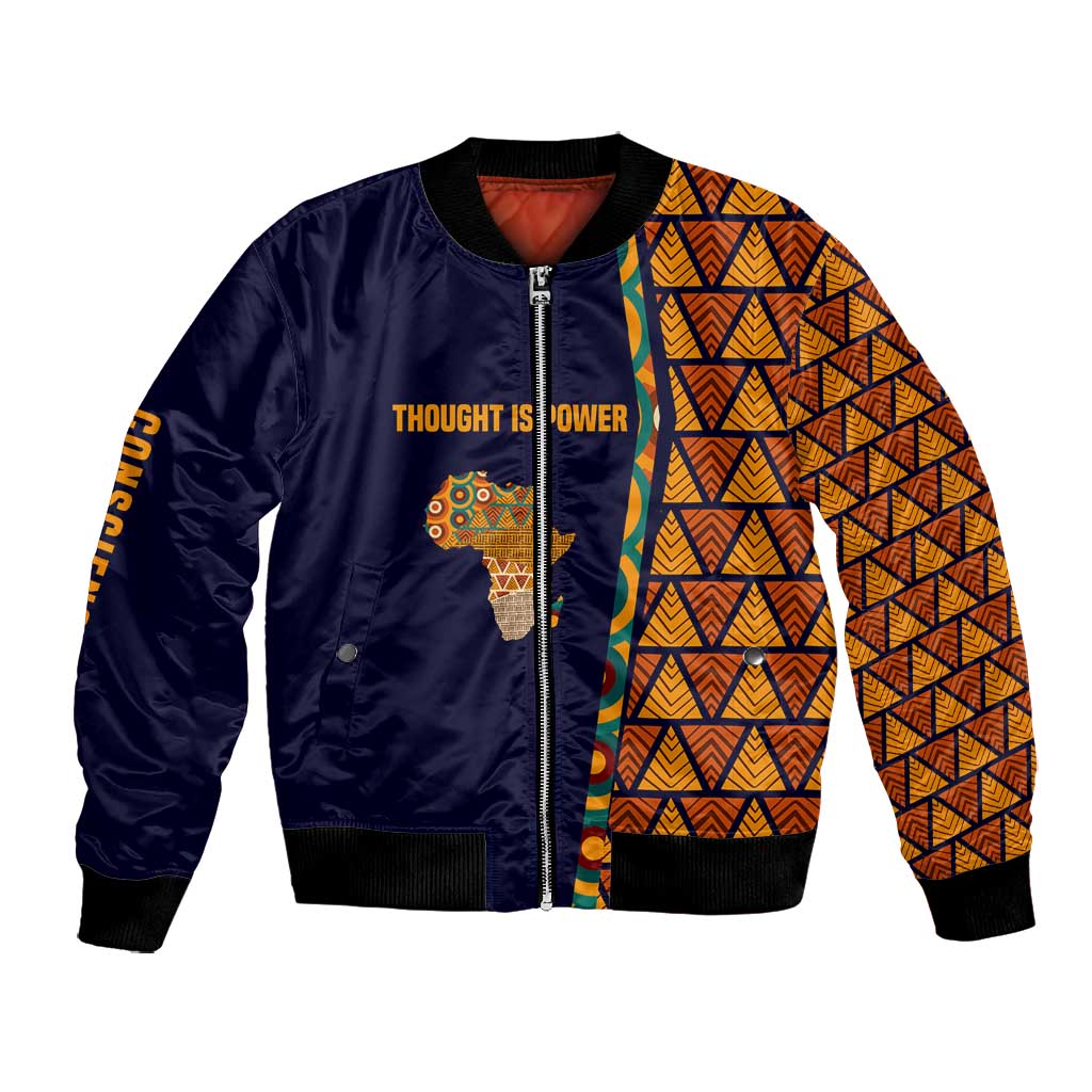 Kwame Nkrumah Ghana Bomber Jacket African Map Pattern Design and Economic Freedom Quote Tribute - Wonder Print Shop