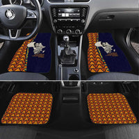 Kwame Nkrumah Ghana Car Mats African Map Pattern Design and Economic Freedom Quote Tribute - Wonder Print Shop