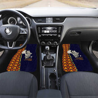Kwame Nkrumah Ghana Car Mats African Map Pattern Design and Economic Freedom Quote Tribute - Wonder Print Shop