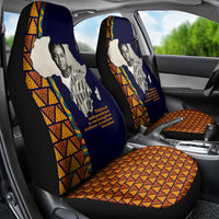 Kwame Nkrumah Ghana Car Seat Cover African Map Pattern Design and Economic Freedom Quote Tribute - Wonder Print Shop