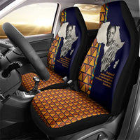 Kwame Nkrumah Ghana Car Seat Cover African Map Pattern Design and Economic Freedom Quote Tribute - Wonder Print Shop