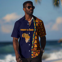 Kwame Nkrumah Ghana Hawaiian Shirt African Map Pattern Design and Economic Freedom Quote Tribute - Wonder Print Shop