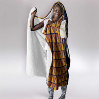 Kwame Nkrumah Ghana Hooded Blanket African Map Pattern Design and Economic Freedom Quote Tribute - Wonder Print Shop