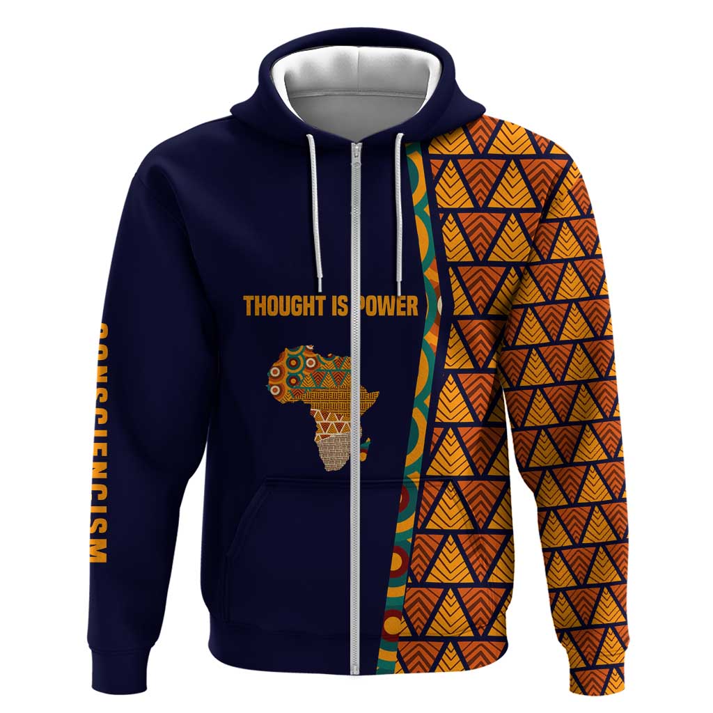 Kwame Nkrumah Ghana Hoodie African Map Pattern Design and Economic Freedom Quote Tribute - Wonder Print Shop
