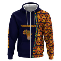 Kwame Nkrumah Ghana Hoodie African Map Pattern Design and Economic Freedom Quote Tribute - Wonder Print Shop