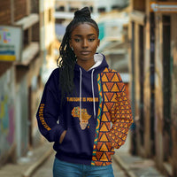 Kwame Nkrumah Ghana Hoodie African Map Pattern Design and Economic Freedom Quote Tribute - Wonder Print Shop