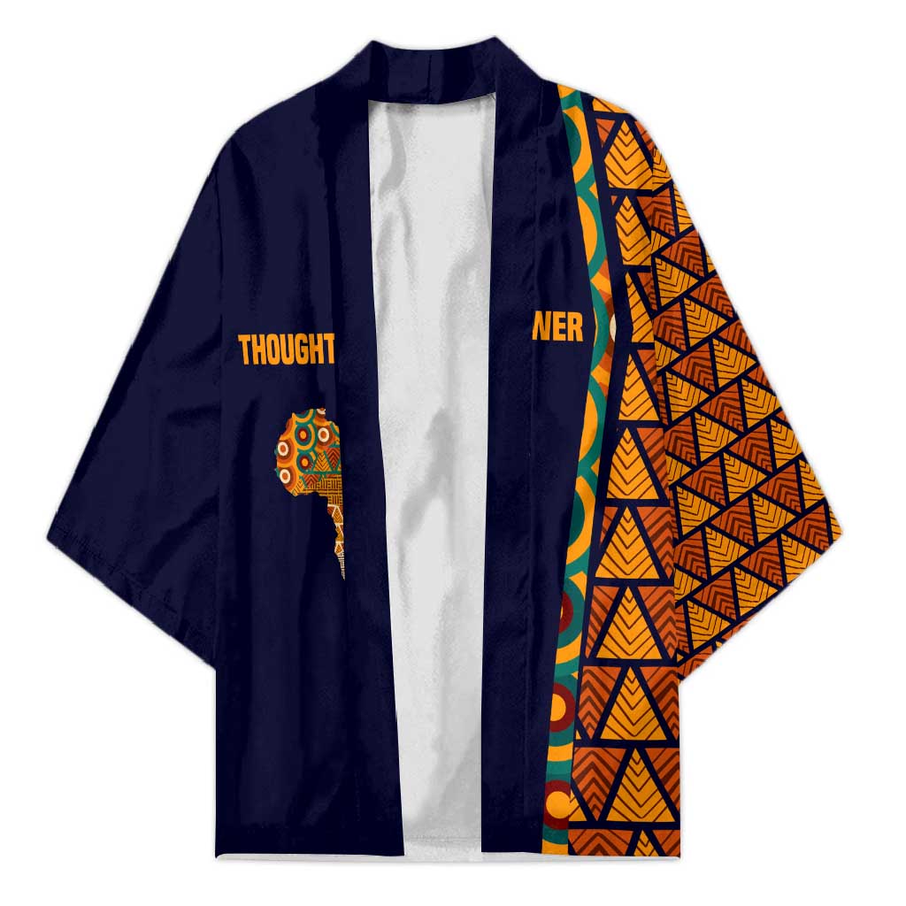 Kwame Nkrumah Ghana Kimono African Map Pattern Design and Economic Freedom Quote Tribute - Wonder Print Shop