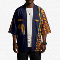 Kwame Nkrumah Ghana Kimono African Map Pattern Design and Economic Freedom Quote Tribute - Wonder Print Shop