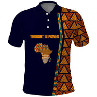 Kwame Nkrumah Ghana Polo Shirt African Map Pattern Design and Economic Freedom Quote Tribute - Wonder Print Shop