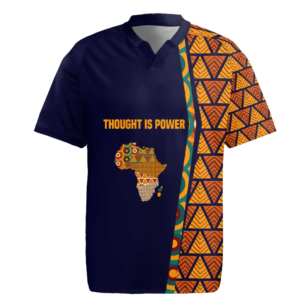Kwame Nkrumah Ghana Rugby Jersey African Map Pattern Design and Economic Freedom Quote Tribute - Wonder Print Shop
