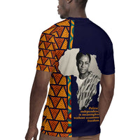 Kwame Nkrumah Ghana Rugby Jersey African Map Pattern Design and Economic Freedom Quote Tribute - Wonder Print Shop
