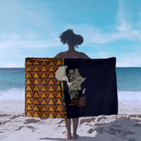 Kwame Nkrumah Ghana Sarong African Map Pattern Design and Economic Freedom Quote Tribute - Wonder Print Shop