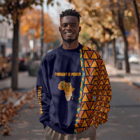 Kwame Nkrumah Ghana Sweatshirt African Map Pattern Design and Economic Freedom Quote Tribute - Wonder Print Shop