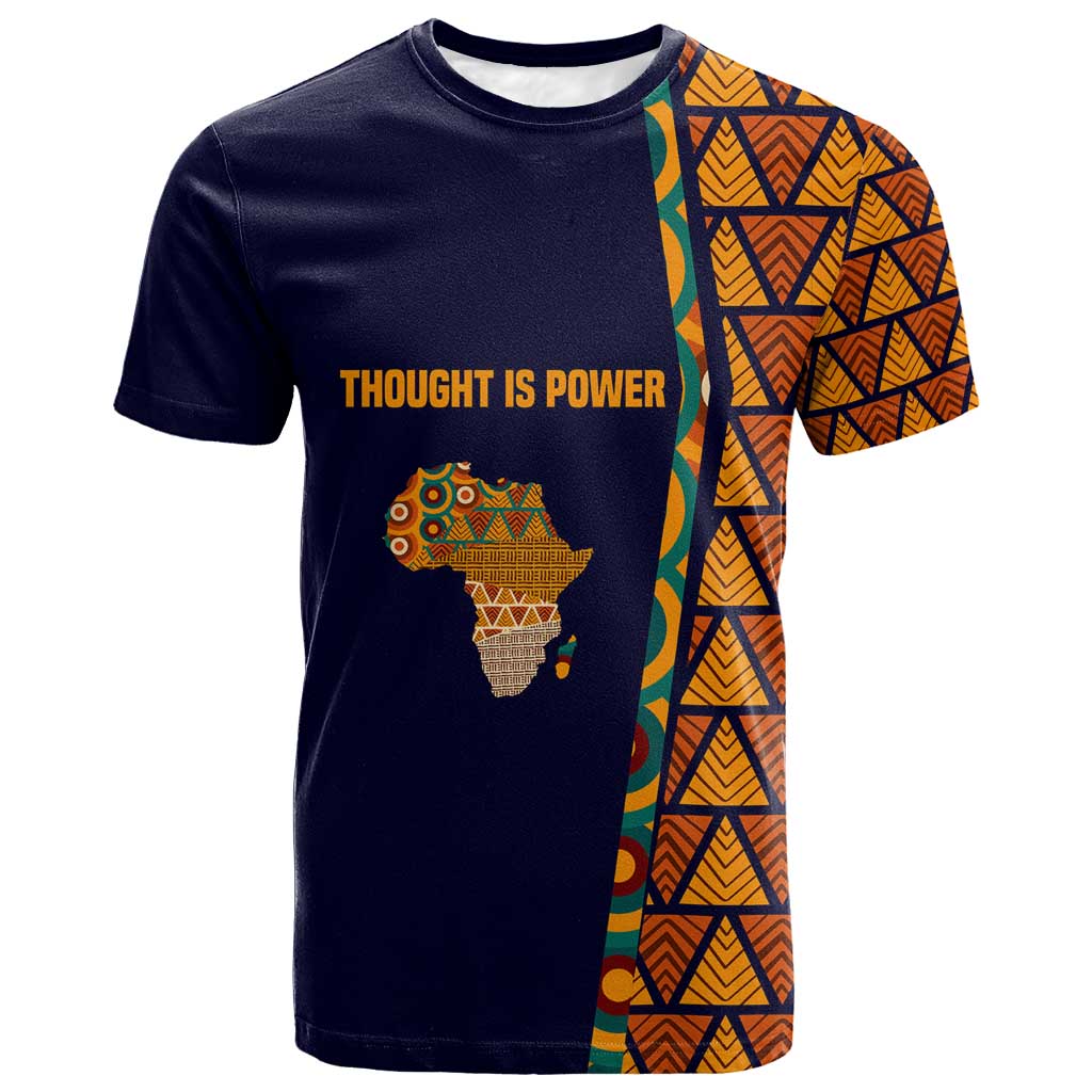 Kwame Nkrumah Ghana T shirt African Map Pattern Design and Economic Freedom Quote Tribute - Wonder Print Shop