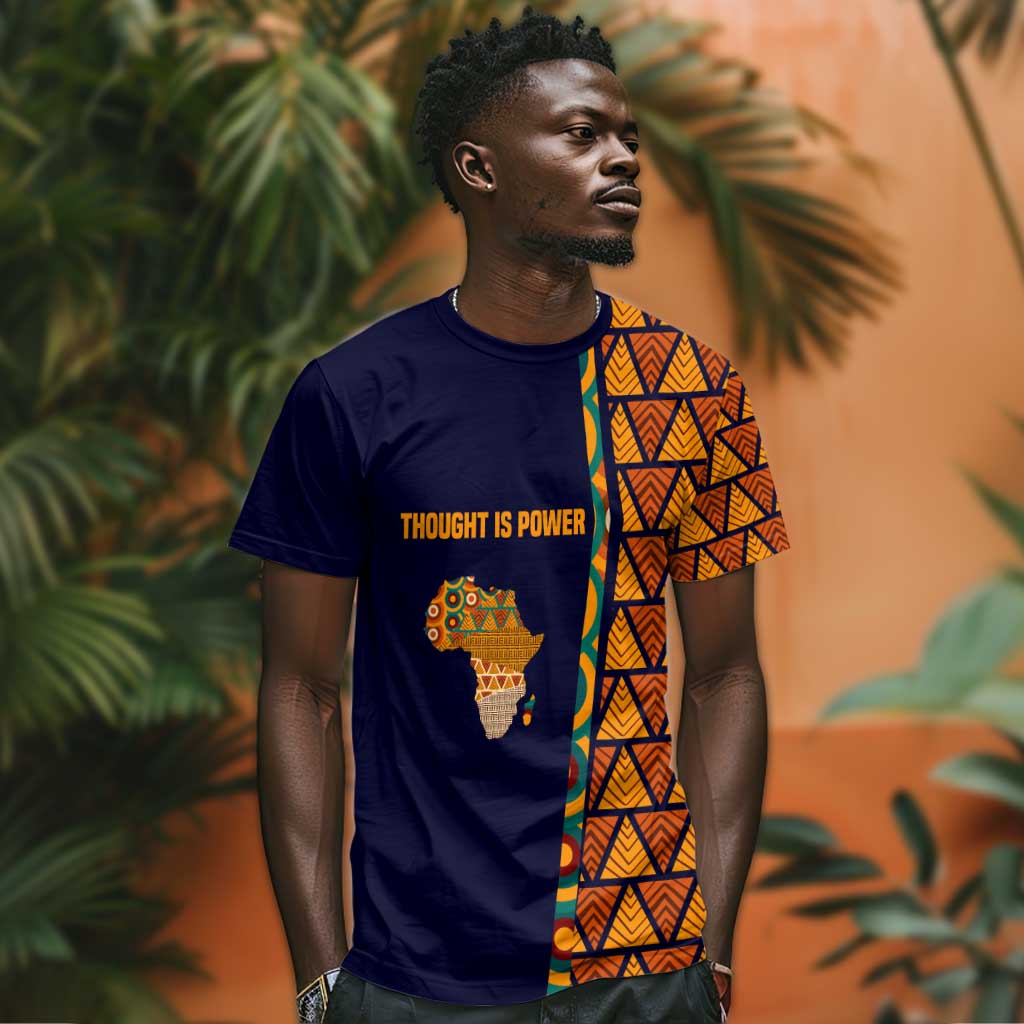 Kwame Nkrumah Ghana T shirt African Map Pattern Design and Economic Freedom Quote Tribute - Wonder Print Shop