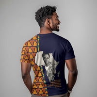 Kwame Nkrumah Ghana T shirt African Map Pattern Design and Economic Freedom Quote Tribute - Wonder Print Shop