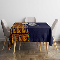 Kwame Nkrumah Ghana Tablecloth African Map Pattern Design and Economic Freedom Quote Tribute - Wonder Print Shop