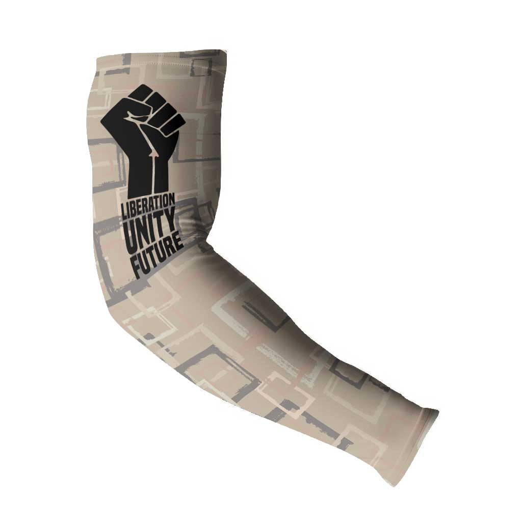 Kwame Nkrumah Arm Sleeves with Raised Fist Design and Independence Quote Ghana 1957 Tribute - Wonder Print Shop