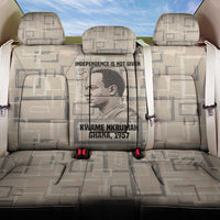 Kwame Nkrumah Back Car Seat Cover with Raised Fist Design and Independence Quote Ghana 1957 Tribute - Wonder Print Shop
