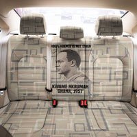 Kwame Nkrumah Back Car Seat Cover with Raised Fist Design and Independence Quote Ghana 1957 Tribute - Wonder Print Shop