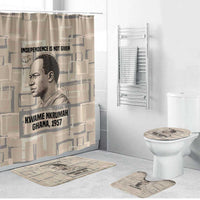 Kwame Nkrumah Bathroom Set with Raised Fist Design and Independence Quote Ghana 1957 Tribute - Wonder Print Shop