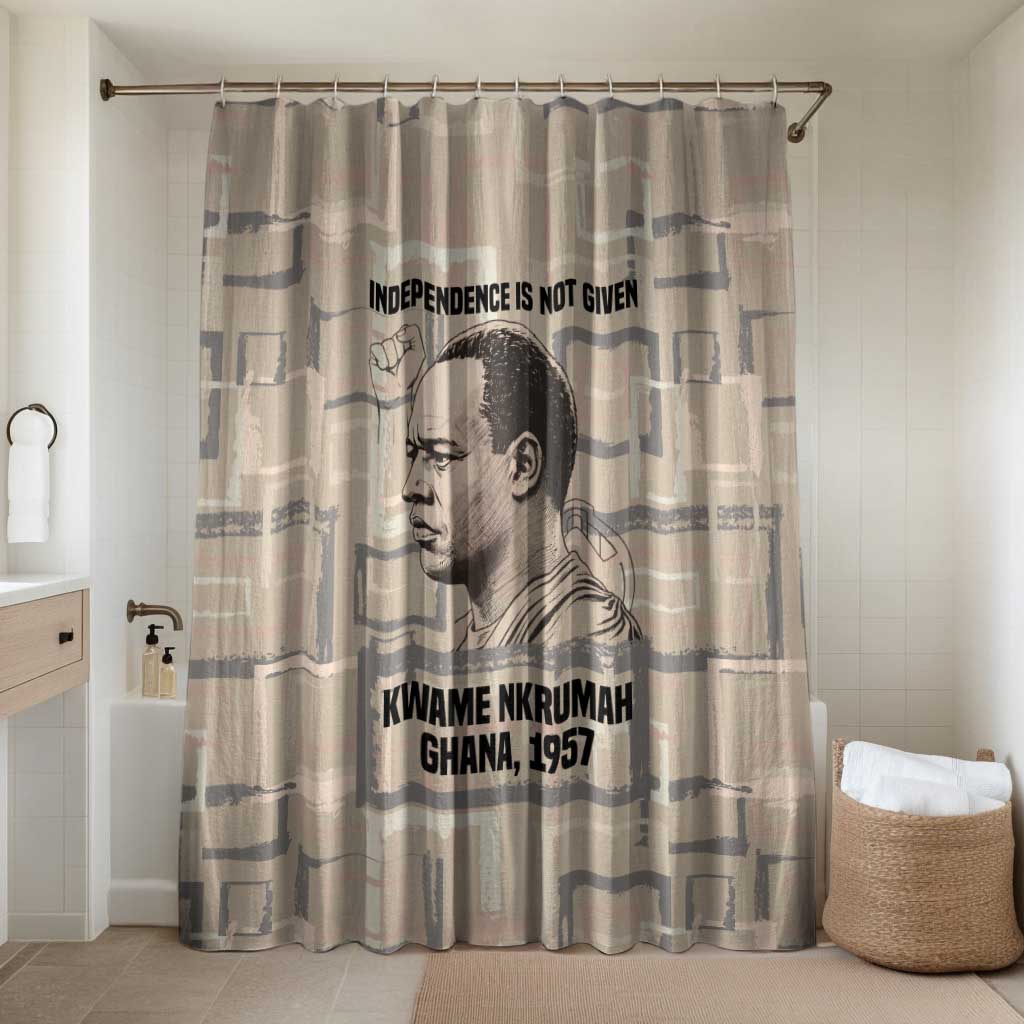 Kwame Nkrumah Bathroom Set with Raised Fist Design and Independence Quote Ghana 1957 Tribute - Wonder Print Shop