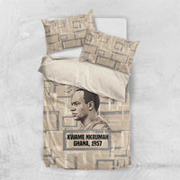 Kwame Nkrumah Bedding Set with Raised Fist Design and Independence Quote Ghana 1957 Tribute - Wonder Print Shop