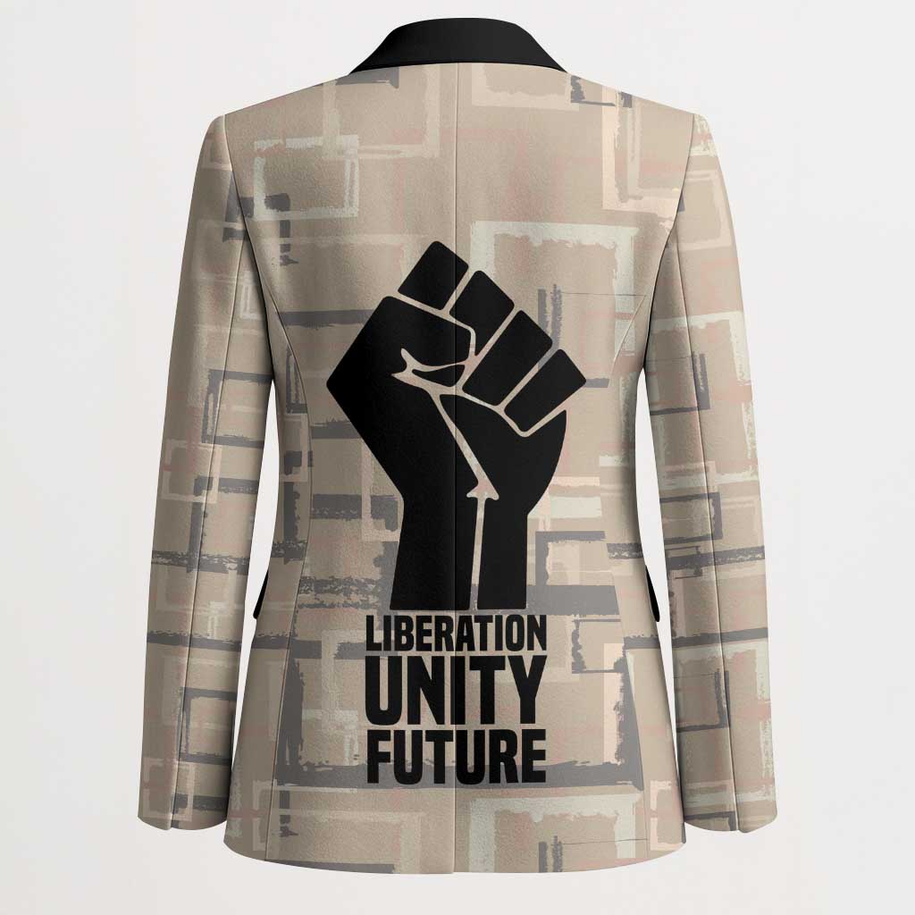 Kwame Nkrumah Blazer with Raised Fist Design and Independence Quote Ghana 1957 Tribute - Wonder Print Shop