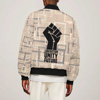 Kwame Nkrumah Bomber Jacket with Raised Fist Design and Independence Quote Ghana 1957 Tribute - Wonder Print Shop