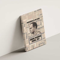 Kwame Nkrumah Canvas Wall Art with Raised Fist Design and Independence Quote Ghana 1957 Tribute - Wonder Print Shop