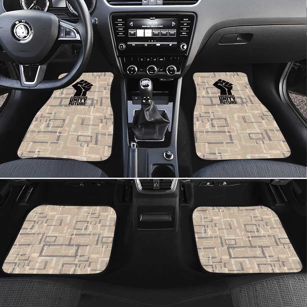 Kwame Nkrumah Car Mats with Raised Fist Design and Independence Quote Ghana 1957 Tribute - Wonder Print Shop