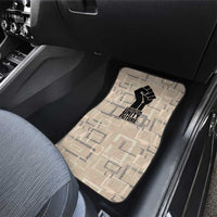 Kwame Nkrumah Car Mats with Raised Fist Design and Independence Quote Ghana 1957 Tribute - Wonder Print Shop
