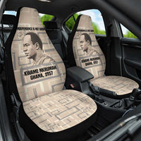 Kwame Nkrumah Car Seat Cover with Raised Fist Design and Independence Quote Ghana 1957 Tribute - Wonder Print Shop