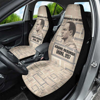 Kwame Nkrumah Car Seat Cover with Raised Fist Design and Independence Quote Ghana 1957 Tribute - Wonder Print Shop